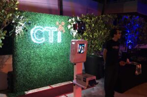 Backdrops For Photo Booth - Greenery Wall With Photo Booth And Attendant